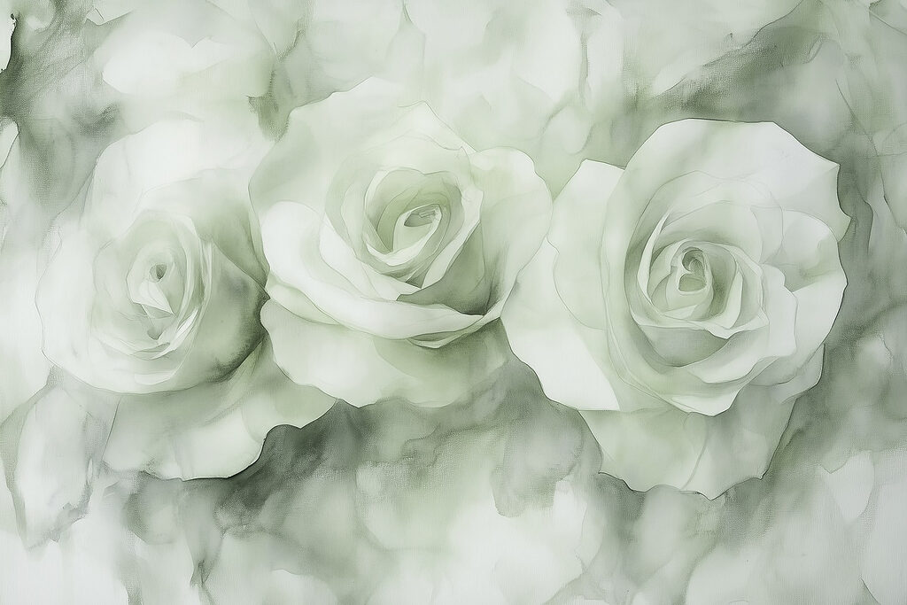 Groupe de roses blanches Groupe de roses blanches