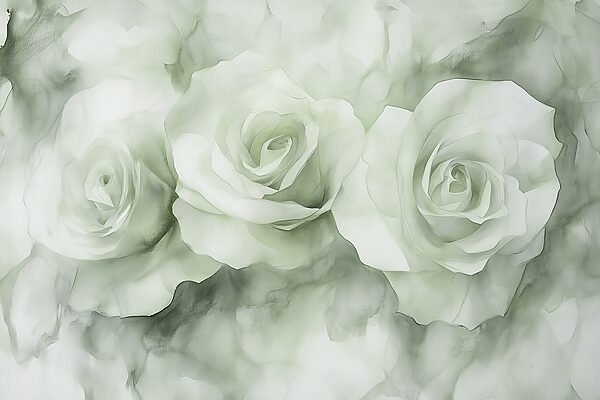 Groupe de roses blanches Groupe de roses blanches