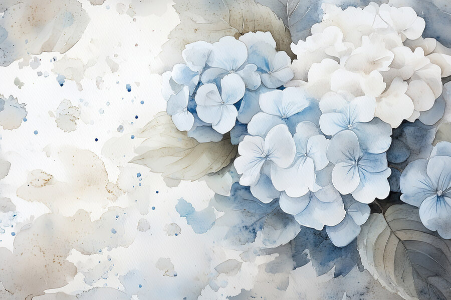 Aquarelle d'un bouquet de fleurs