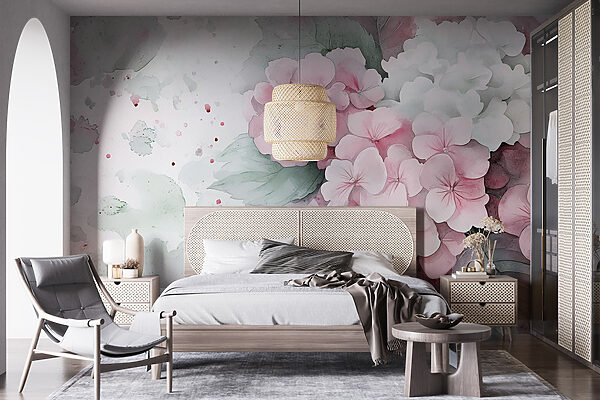 Peinture de fleurs roses Peinture de fleurs roses