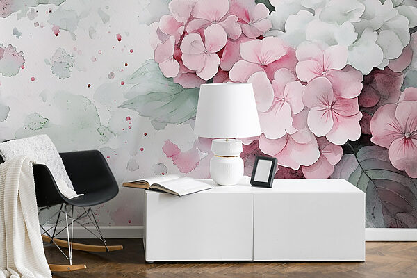 Peinture de fleurs roses Peinture de fleurs roses