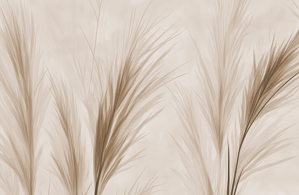 Herbe délicate sur un fond doux Herbe délicate sur un fond doux