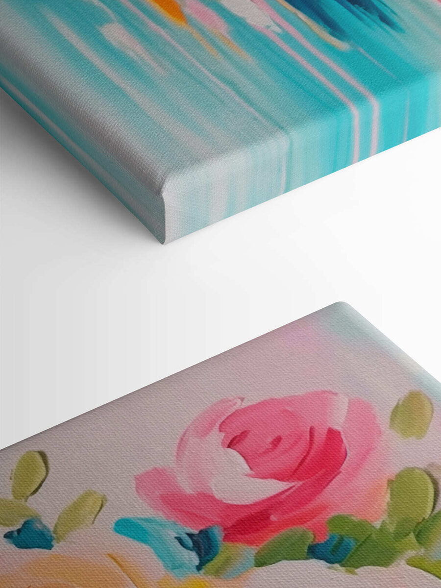 Peinture de fleurs sur une surface blanche Peinture de fleurs sur une surface blanche