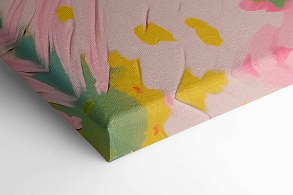 Peinture d'un chat avec des fleurs Peinture d'un chat avec des fleurs
