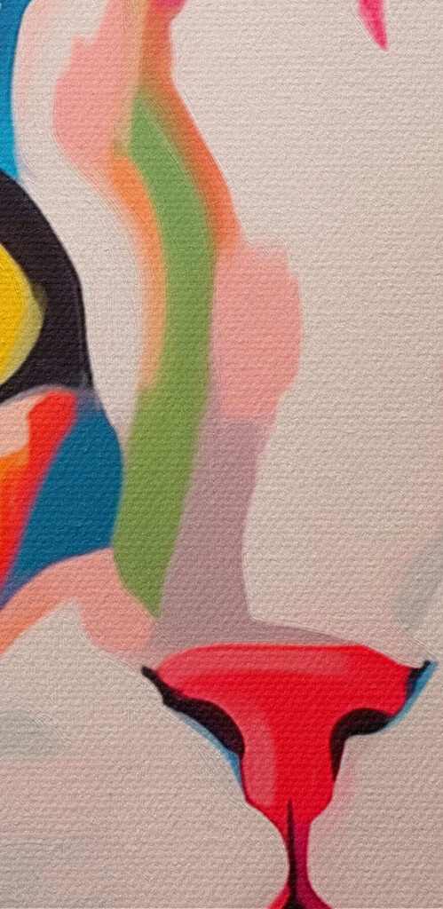 Colorful cat painting Colorful cat painting