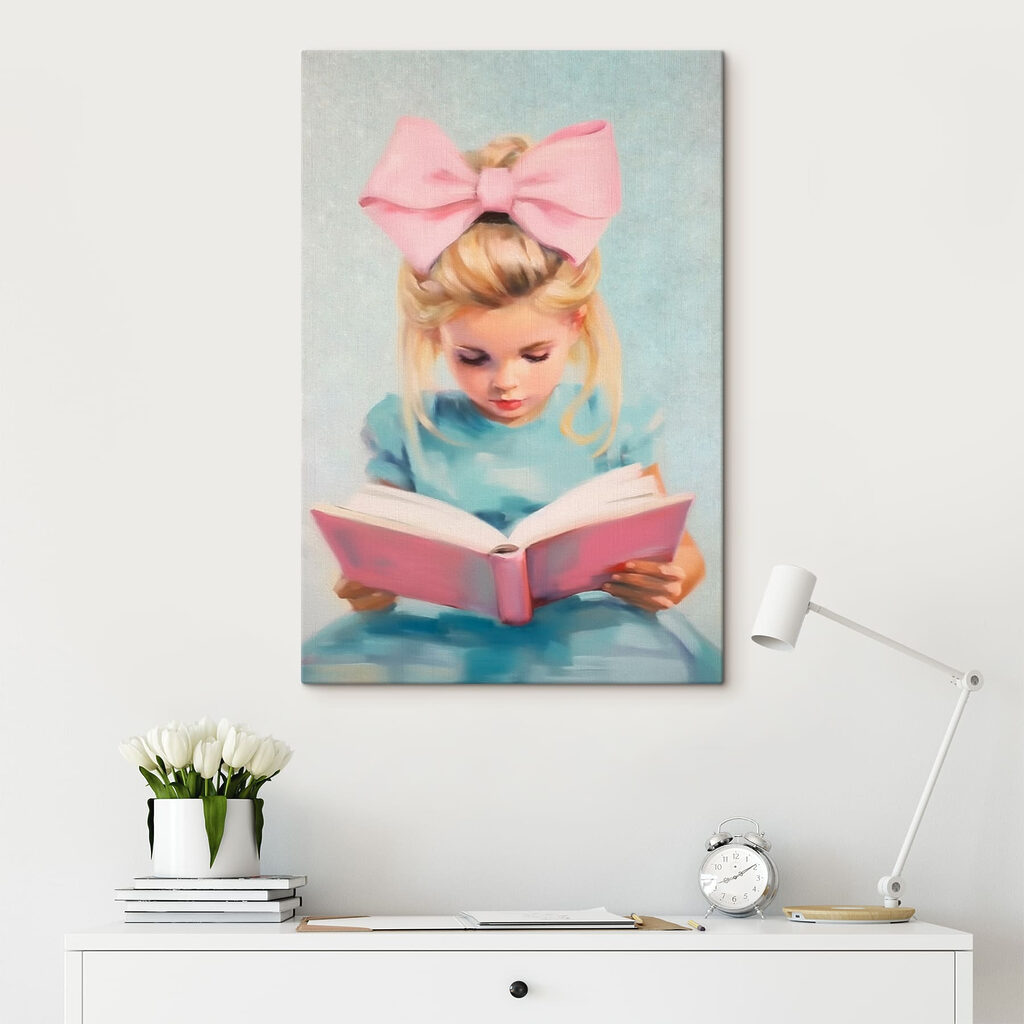 Girl reading a book