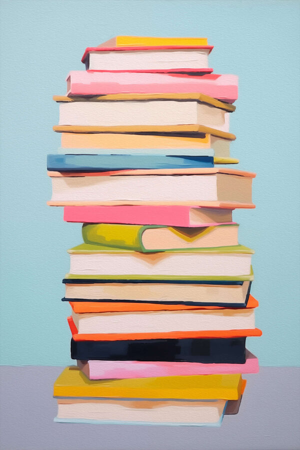 Pile de livres sur une table Pile de livres sur une table