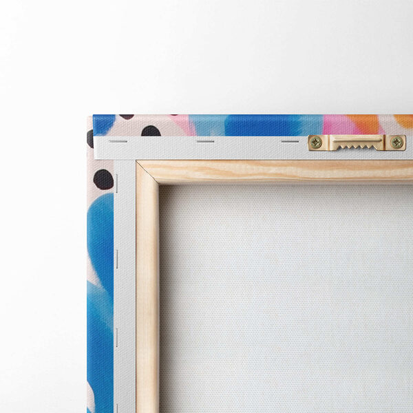 Motif coloré avec des taches noires et bleues Motif coloré avec des taches noires et bleues
