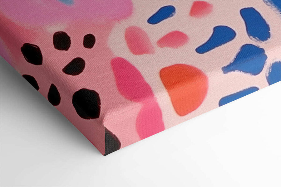 Motif coloré sur une surface
