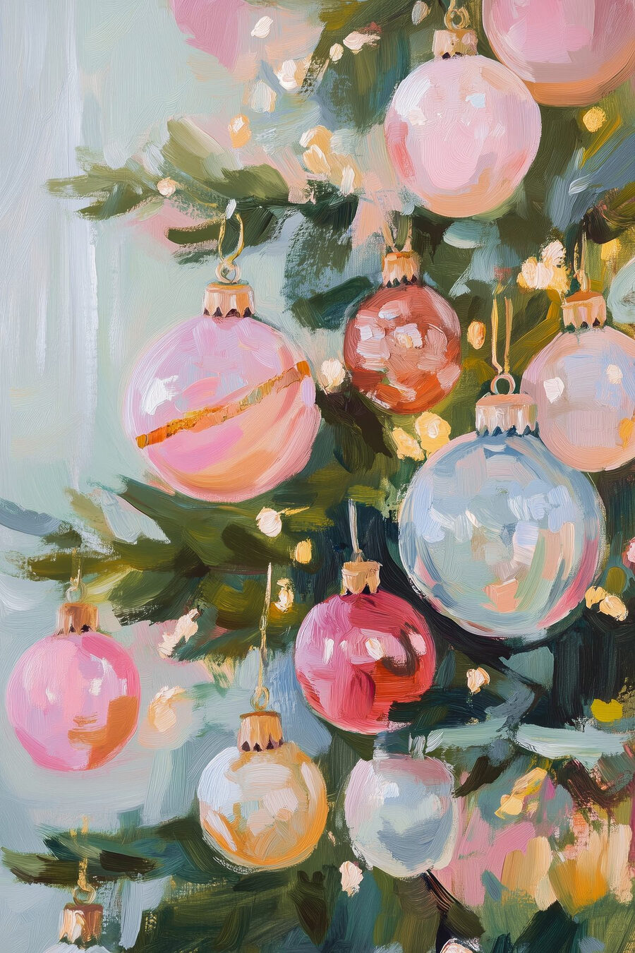 Peinture d'un arbre de Noël Peinture d'un arbre de Noël