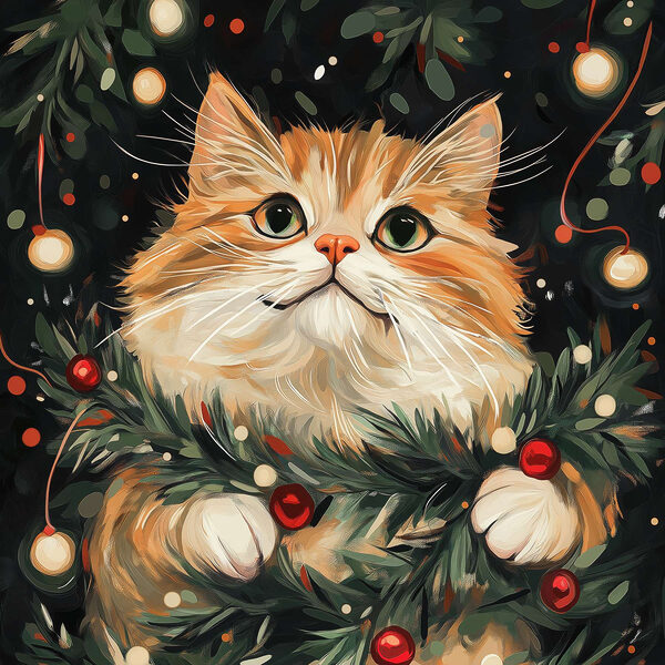 Chat dans un arbre Chat dans un arbre