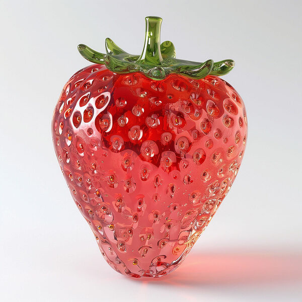 Fraise rouge à tige verte Fraise rouge à tige verte