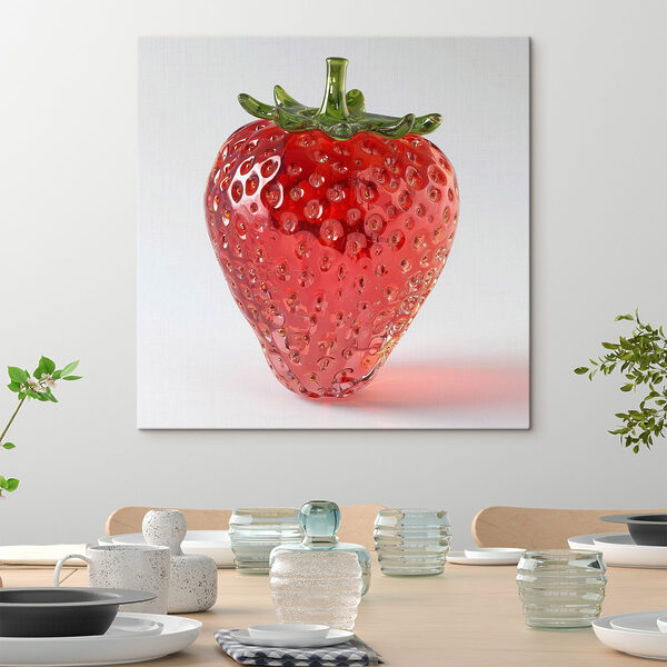 Fraise rouge à tige verte Fraise rouge à tige verte