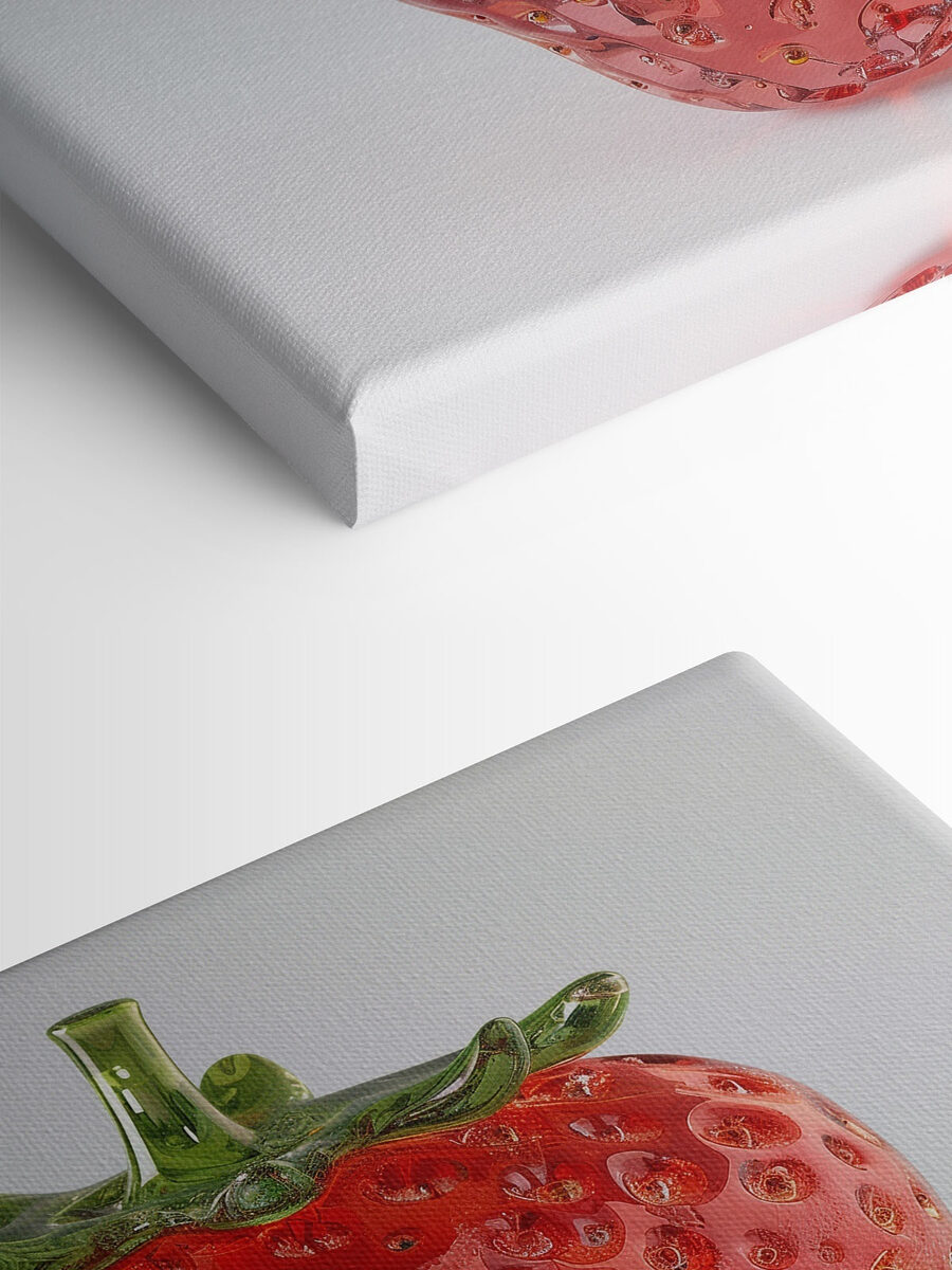 Fraise rouge à tige verte