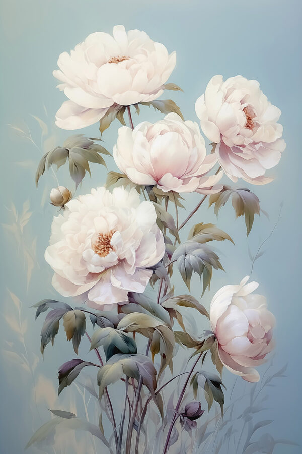 Peinture de fleurs blanches Peinture de fleurs blanches