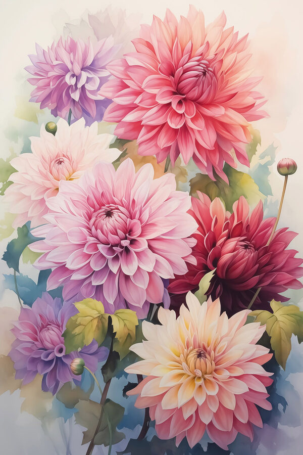 Peinture de fleurs sur une surface blanche Peinture de fleurs sur une surface blanche