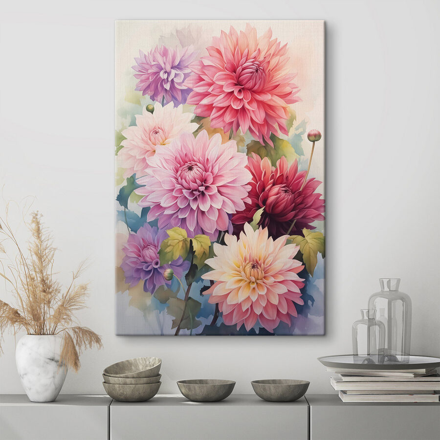Peinture de fleurs sur une surface blanche Peinture de fleurs sur une surface blanche