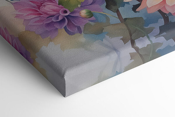 Peinture de fleurs sur une surface blanche Peinture de fleurs sur une surface blanche