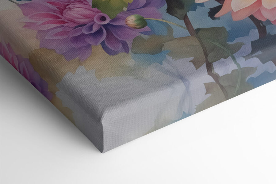 Peinture de fleurs sur une surface blanche Peinture de fleurs sur une surface blanche