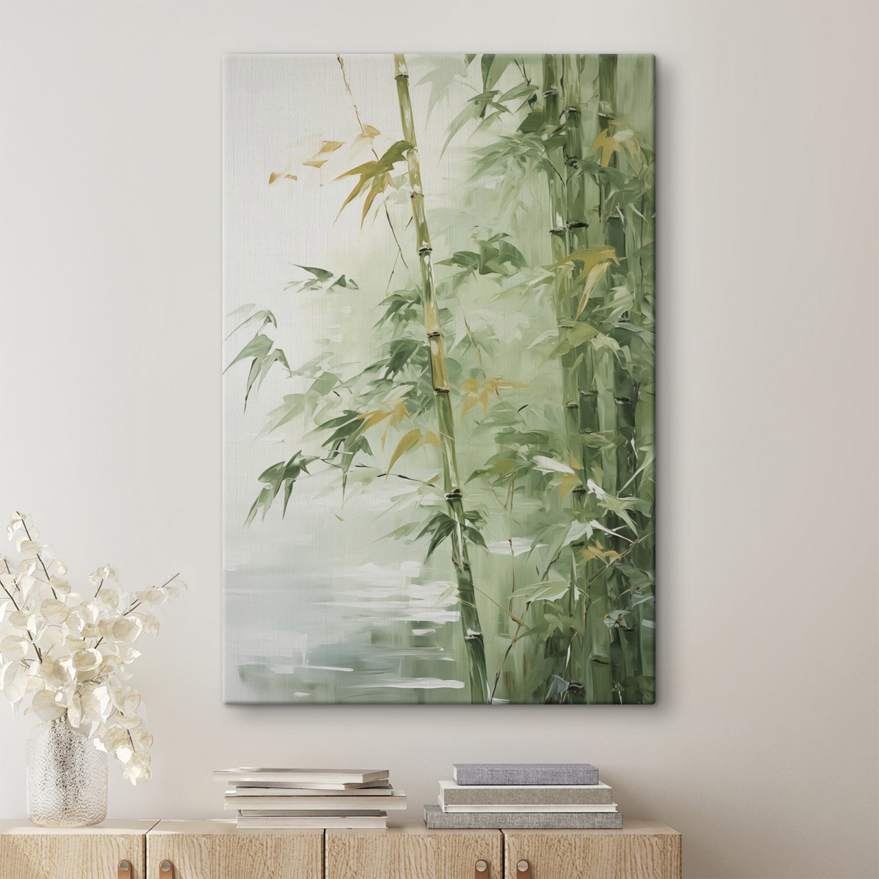 Painting of a bamboo tree