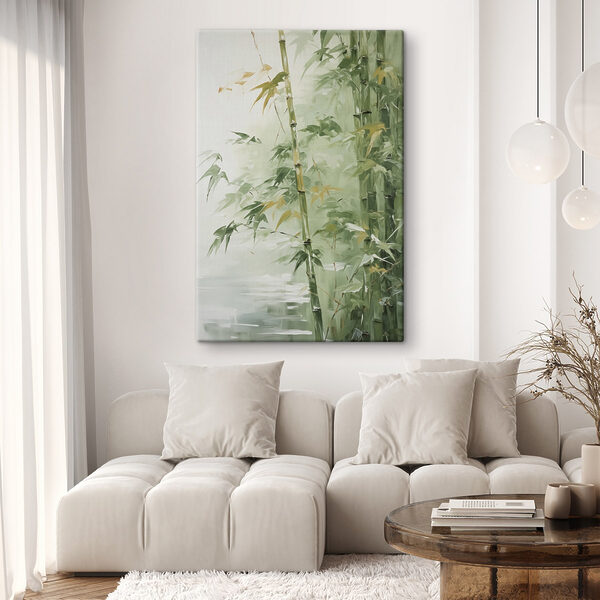 Peinture d'un bambou Peinture d'un bambou