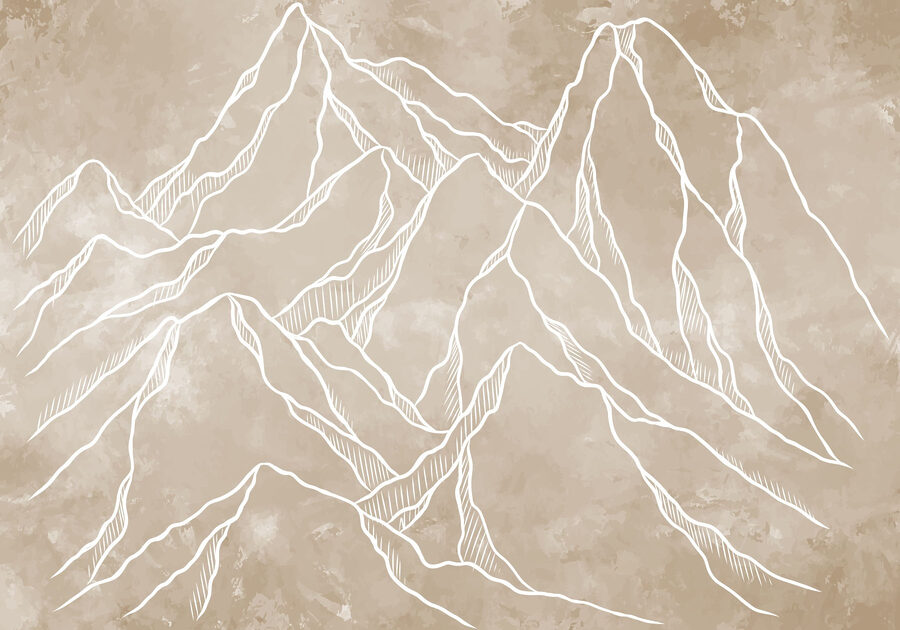 Dessin d'une chaîne de montagnes