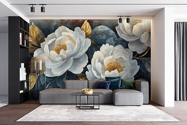 Fleurs élégantes sur fond sombre Fleurs élégantes sur fond sombre