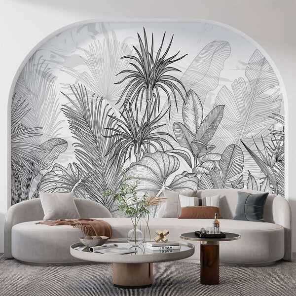 Dessin de plantes en noir et blanc Dessin de plantes en noir et blanc