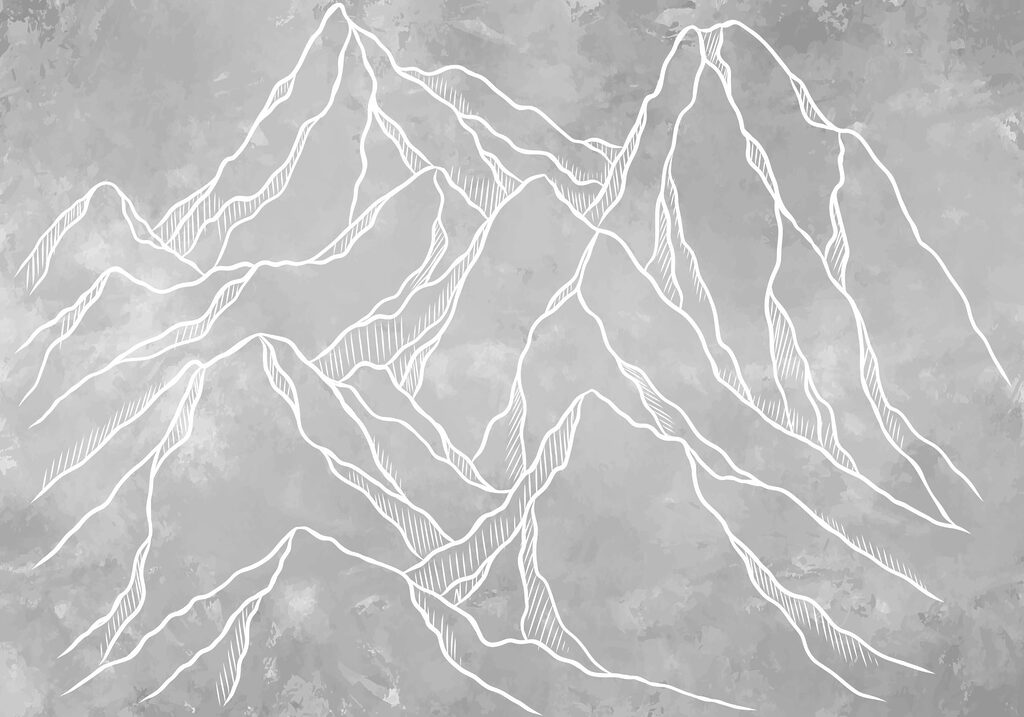 Dessin d'une chaîne de montagnes Dessin d'une chaîne de montagnes