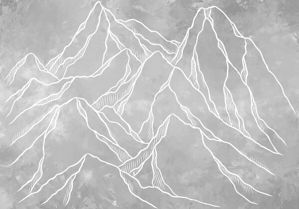 Dessin d'une chaîne de montagnes Dessin d'une chaîne de montagnes