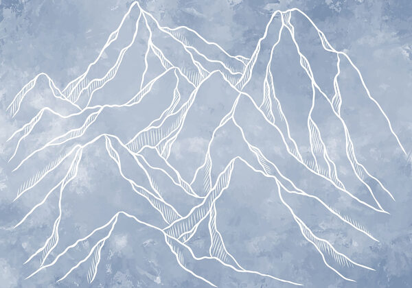 Dessin d'une chaîne de montagnes Dessin d'une chaîne de montagnes