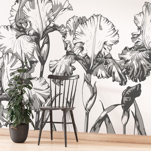 Groupe de fleurs avec feuilles Groupe de fleurs avec feuilles