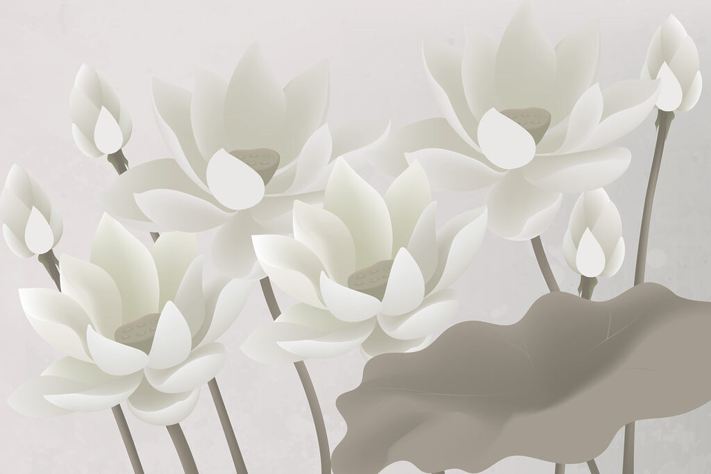 Groupe de fleurs blanches Groupe de fleurs blanches