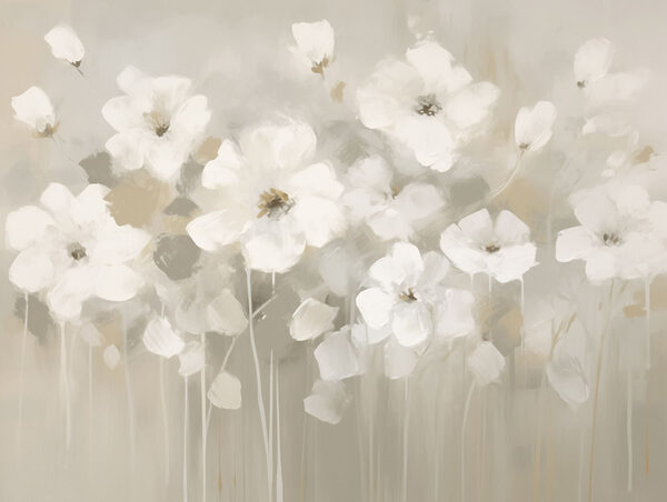 Peinture de fleurs blanches Peinture de fleurs blanches