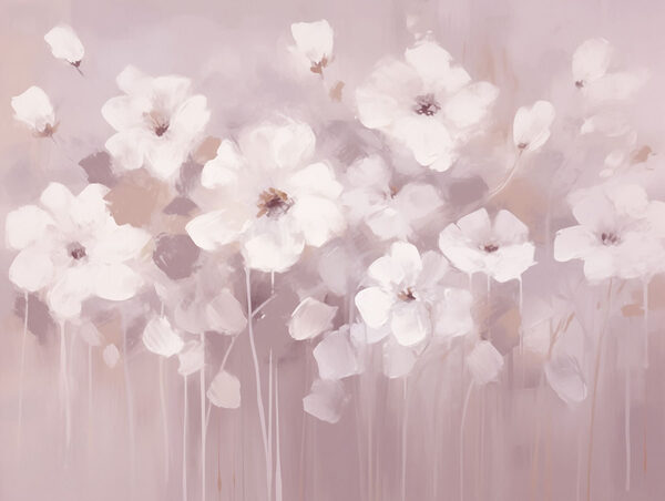 Peinture de fleurs blanches Peinture de fleurs blanches