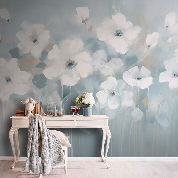 Peinture de fleurs blanches Peinture de fleurs blanches