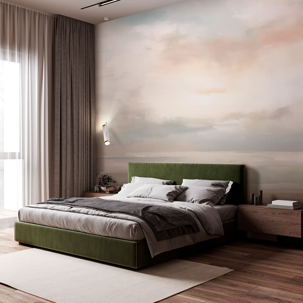 Painting of a cloudy sky