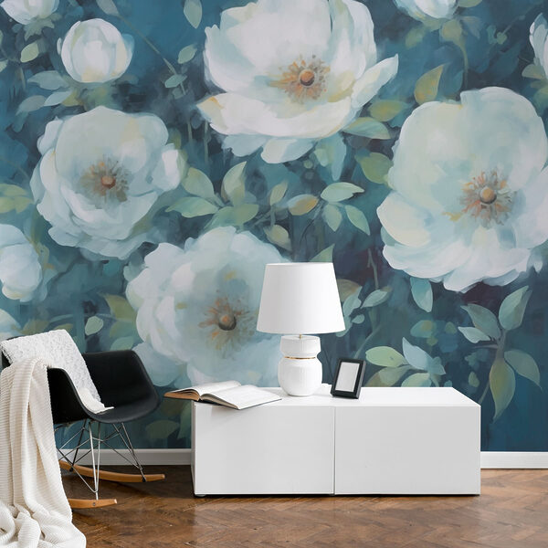 Peinture de fleurs blanches Peinture de fleurs blanches
