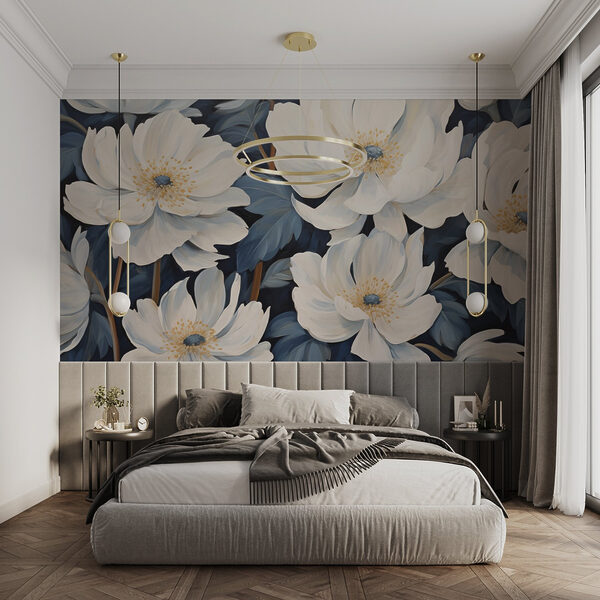 Peinture de fleurs blanches Peinture de fleurs blanches