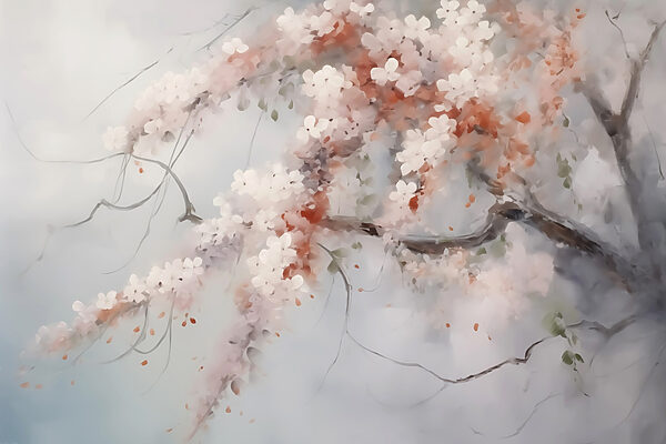 Arbre à fleurs blanches Arbre à fleurs blanches