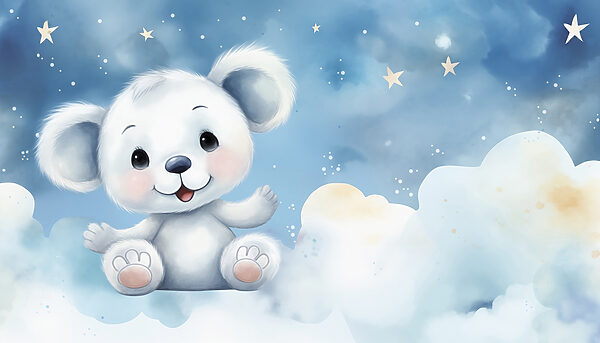 Caricature d'un ours blanc Caricature d'un ours blanc