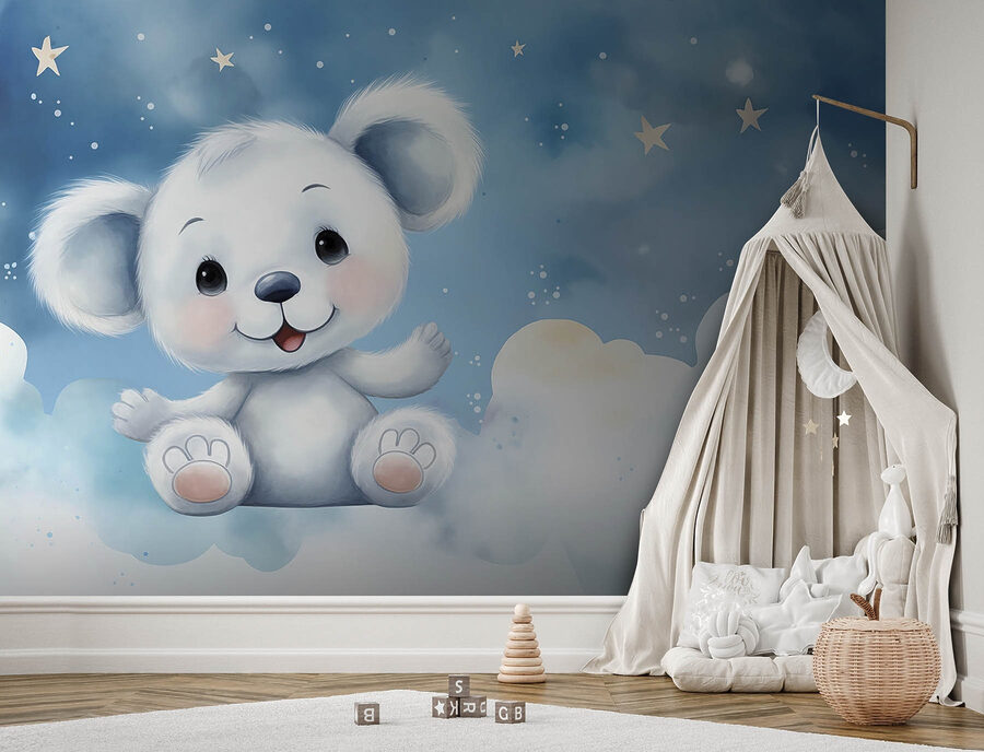 Caricature d'un ours blanc