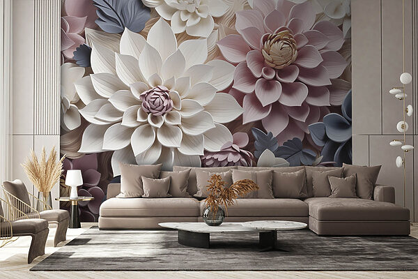 Groupe de fleurs avec feuilles Groupe de fleurs avec feuilles