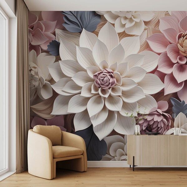 Groupe de fleurs avec feuilles Groupe de fleurs avec feuilles