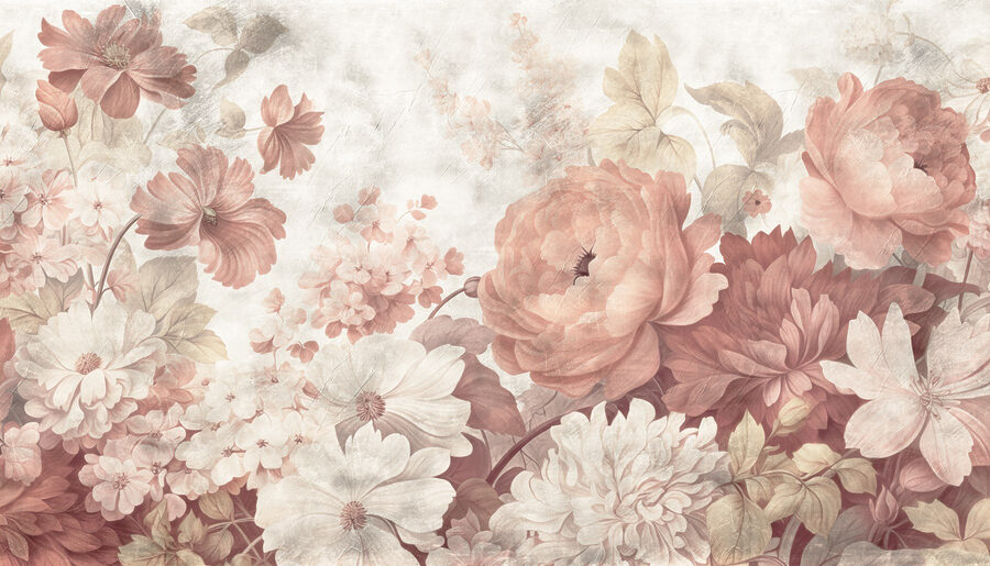 Fleurs délicates dans des tons pastel doux