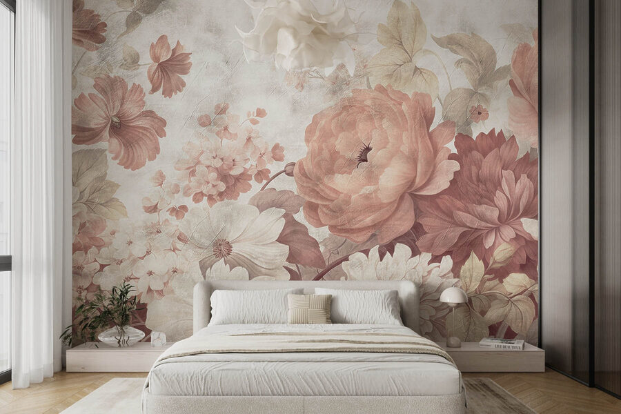 Fleurs délicates dans des tons pastel doux