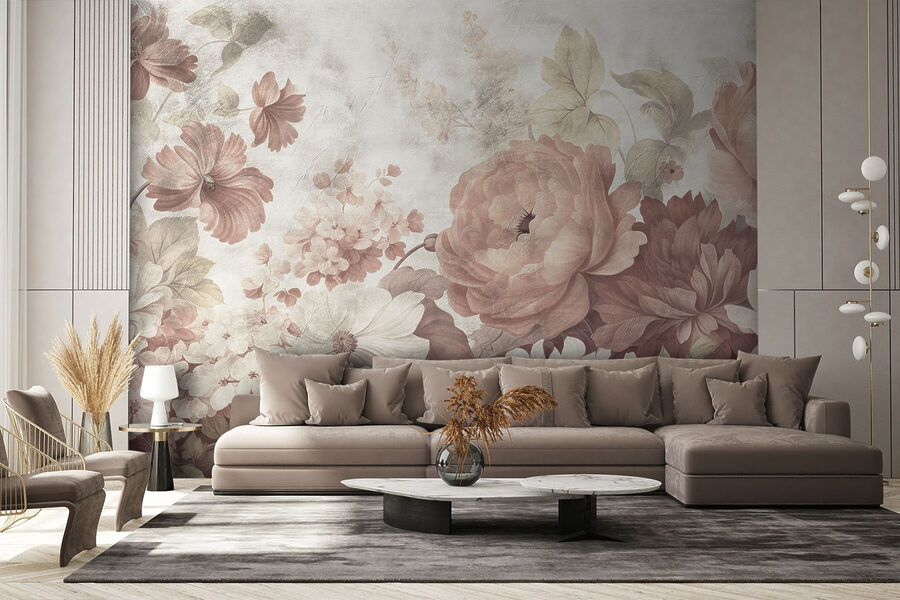 Fleurs délicates dans des tons pastel doux