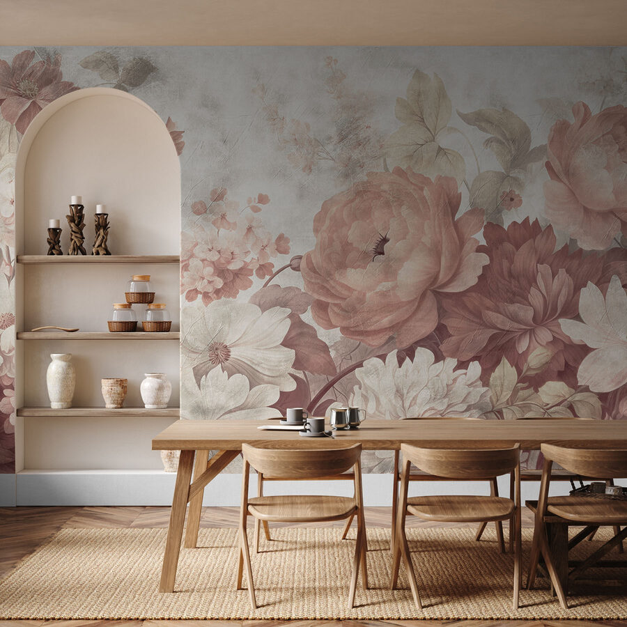 Fleurs délicates dans des tons pastel doux