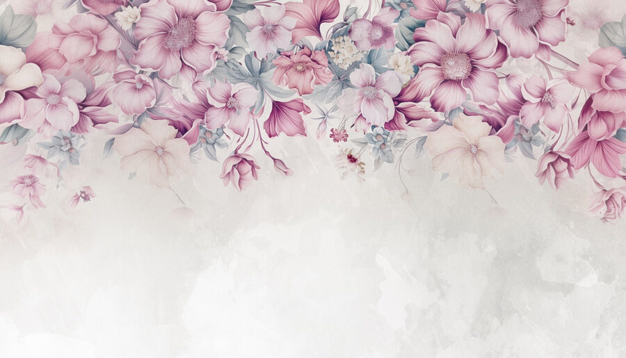 L'élégance florale dans des tons pastels.