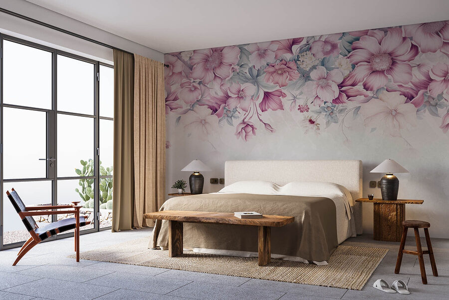 L'élégance florale dans des tons pastels.